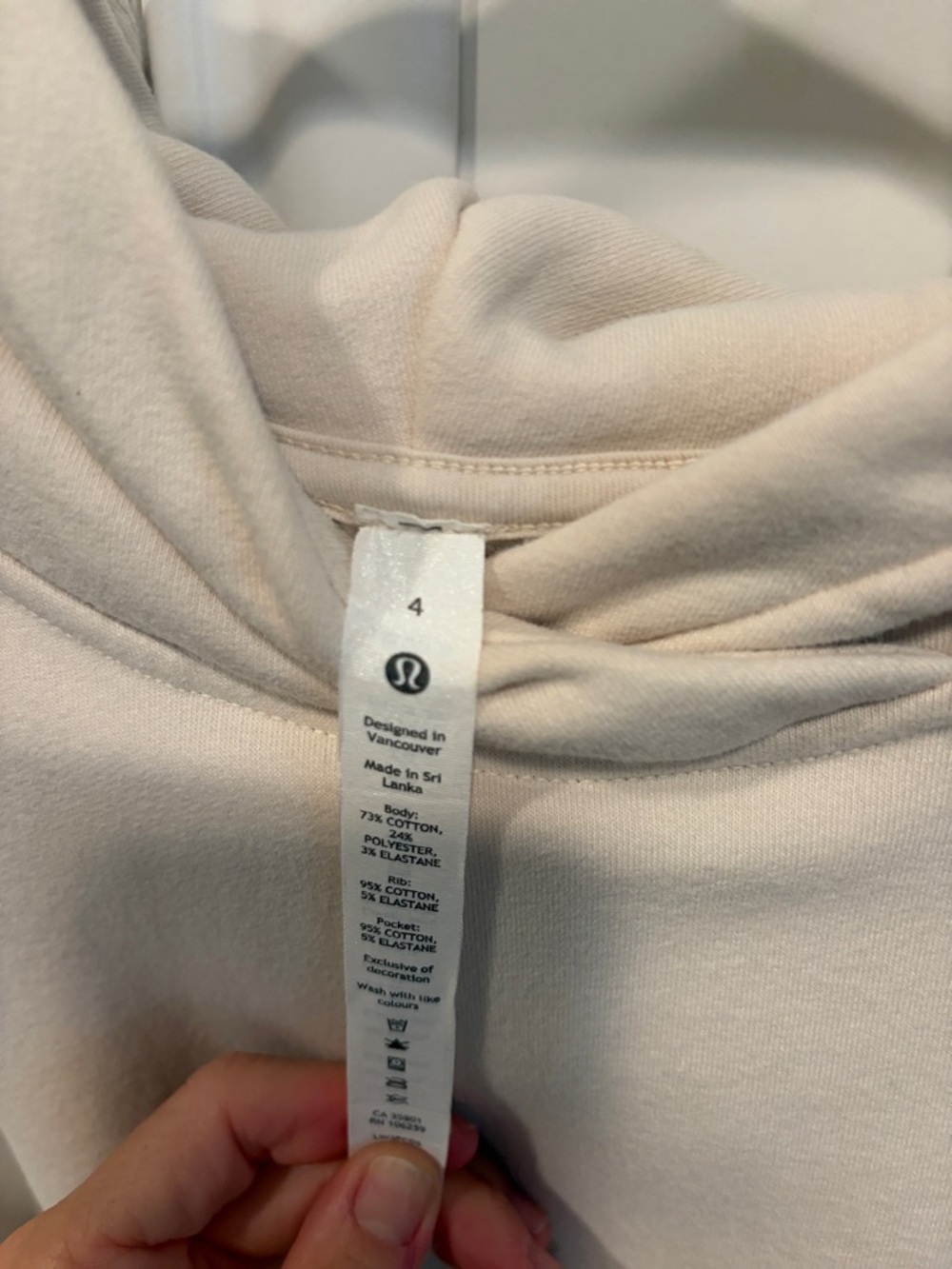 Lululemon Cream Pullover Hoodie - Picture 3 of 3